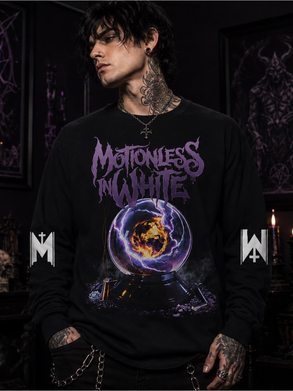Motionless in White. Gildan. Sweatshirt Long Sleeve!!!